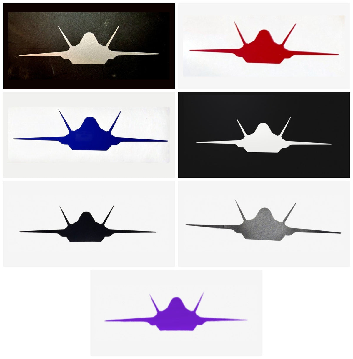 F-35 plain jet decals in seven colors